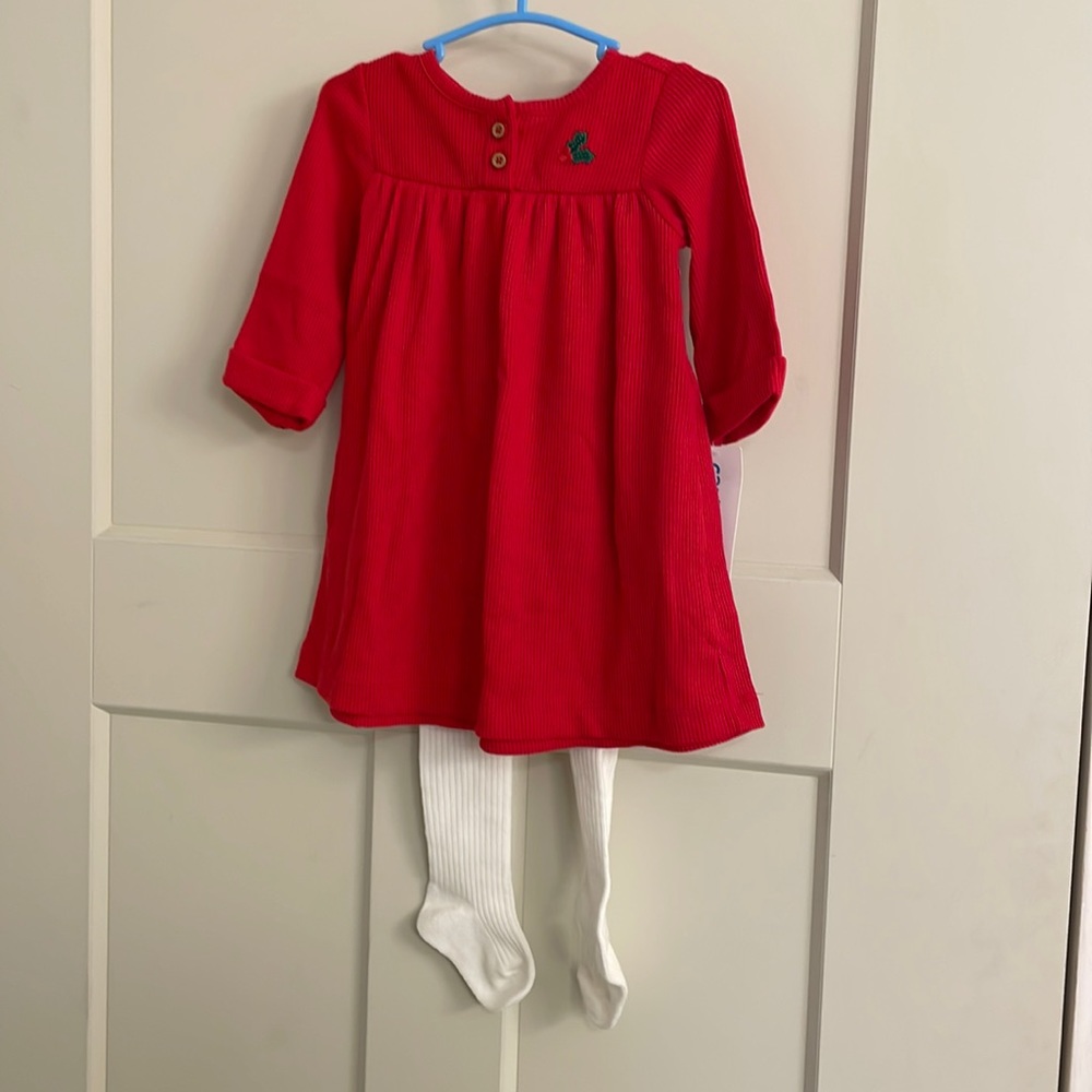 NWT. Girls 12 Month Christmas Dress.